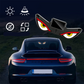 🌟Feu d'avertissement LED « Œil du diable » à énergie solaire pour voiture : brillez avec style