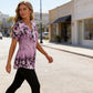 🌸 OFFRE LIMITÉE : -52 % ! ✨ Haut à manches courtes floral pour femme – Coupe ample douce, respirante et polyvalente 👕