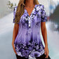 🌸 OFFRE LIMITÉE : -52 % ! ✨ Haut à manches courtes floral pour femme – Coupe ample douce, respirante et polyvalente 👕