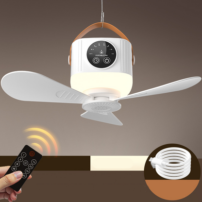 ⏰ Offre à durée limitée : 50 % DE RÉDUCTION sur un ventilateur de plafond rechargeable avec LED ! 🌬️✨