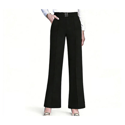 👖 56% DE RÉDUCTION! ✨ Pantalon Large Taille Haute pour Femme – Coupe Fluide, Tissu Léger & Parfait Pour Un Look Élégant Au Quotidien 🌸