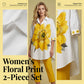 Grande promotion sur les nouveautés 2026 💃 Ensemble deux pièces à imprimé floral pour femme | ✨ Haut ample tendance + short : la tenue idéale pour les vacances ! 🌸