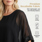 👚✨✈️ PROMO -54% ! Haut Décontracté à Col Rond pour Femme – Tissu Doux, Paillettes & 2 Couleurs (S-3XL)