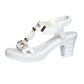 👡 56% DE RÉDUCTION EN CE MOMENT ! ✨ Sandales à talons pour femmes avec bride en T – Bride élastique, plateforme amortissante et bride en T métallisée pour un confort optimal du matin au soir 💃