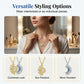 🌙 50% DE RÉDUCTION! ✨ Collier Pendentif Soleil et Lune avec Strass – Design Détaillé, Fini Lumineux & Parfait Pour Un Look Céleste Au Quotidien ☀️