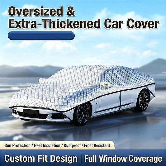 🚗 60% DE RÉDUCTION 🥳 Bâche partielle épaisse pour voiture – Protection contre le soleil et la neige – Résistante, anti-UV & facile à installer – idéale pour l’hiver comme pour l’été ❄️☀️✨