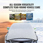 🚗 60% DE RÉDUCTION 🥳 Bâche partielle épaisse pour voiture – Protection contre le soleil et la neige – Résistante, anti-UV & facile à installer – idéale pour l’hiver comme pour l’été ❄️☀️✨