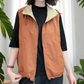 ✨50 % DE RÉDUCTION ! ✨💃Gilet réversible à capuche et fermeture éclair pour femme