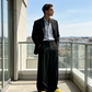 👖⏳ PROMO LIMITÉE -60% ! 👔Pantalon Homme Large – Silhouette Fluide, Tissu Haute Qualité, Minimaliste (Noir/Vert Olive/Blanc, S-2XL)