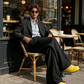 👖⏳ PROMO LIMITÉE -60% ! 👔Pantalon Homme Large – Silhouette Fluide, Tissu Haute Qualité, Minimaliste (Noir/Vert Olive/Blanc, S-2XL)