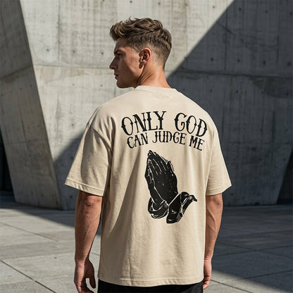 🙏 PROMO LIMITÉE 50% DE RÉDUCTION ! ✨ T-shirt Homme – Motif Mains en Prière, 100% Coton, Coupe Classique ✨