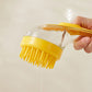 📢📢56 % DE RÉDUCTION !! ⏰Brosse de bain pour animaux de compagnie avec long manche et distributeur de shampoing