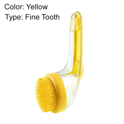 📢📢56 % DE RÉDUCTION !! ⏰Brosse de bain pour animaux de compagnie avec long manche et distributeur de shampoing