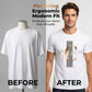 🎁Grande promotion sur les nouveautés — 57 % de réduction💎👔T-shirt pour homme à imprimé graphique avec lettres en gras