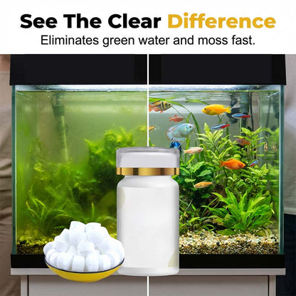 💐🌿 PROMO FLASH 54% ! Traitement Anti-Algues pour Aquarium – 100 Comprimés, Action Rapide 24h, Sans Danger pour Poissons & Plantes, Rétablit l'Équilibre de l'Eau ✨