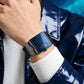 ⌚ PROMO LIMITÉE – 60% DE RÉDUCTION ! ✨ Montre Quartz Homme Cadran Carré – Acier Inox & Verre Minéral – Design Unique & Polyvalent for Look Audacieux