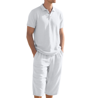👔 60% DE RÉDUCTION 🌿 Ensemble chemise & pantalon décontracté en lin pour homme – Léger, respirant & coupe relaxe – Parfait pour l’été, les vacances ou le bureau – look naturel et sans effort 👖