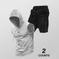 👕🔥 PROMO FLASH 60% ! Ensemble Sport Homme – Sweat Sans Manches & Short Décontracté, Tissu Confortable, Style Streetwear Athlétique ⏰