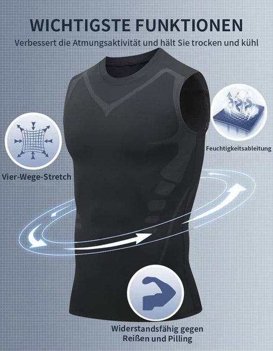 👔 PROMO LIMITÉE 54% DE RÉDUCTION ! ✨ Gilet de Mise en Forme – Ionique, Compression, Homme, Léger ✨