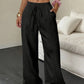 ❤️✨Soldes des nouveautés 2026💎 — 55 %💃 Pantalon large à plis unie pour femme