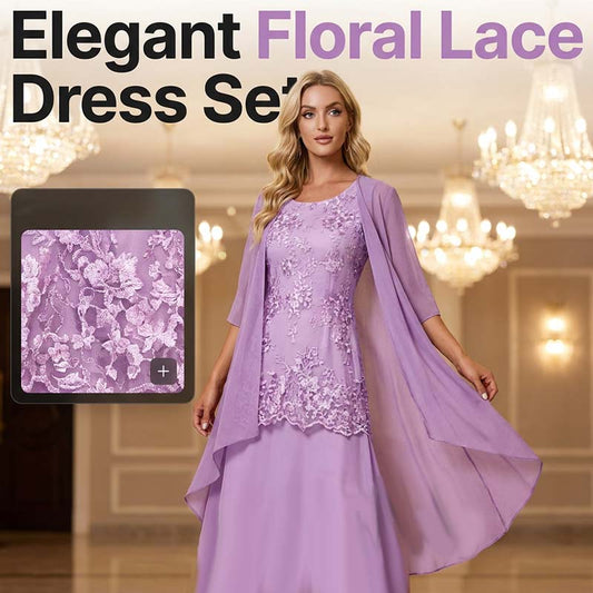🔥 60 % DE RÉDUCTION 💥 Ensemble pour femme : robe élégante mi-longue et cardigan – chic, féminin et parfait pour toutes les occasions ✨