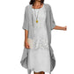 🔥 60 % DE RÉDUCTION 💥 Ensemble pour femme : robe élégante mi-longue et cardigan – chic, féminin et parfait pour toutes les occasions ✨