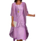 🔥 60 % DE RÉDUCTION 💥 Ensemble pour femme : robe élégante mi-longue et cardigan – chic, féminin et parfait pour toutes les occasions ✨