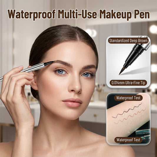 🖤 ACHETEZ 1, OBTENEZ 1 GRATUIT ! ✍️ Stylo Eyeliner Liquide Ultra-Fin – Pointe 0,014 mm, Waterproof & Longue Durée – 4-en-1 : Sourcils, Eye-liner, Cils & Ligne des Cheveux 💁‍♀️