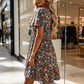 👗✨ 51 % DE RÉDUCTION ! Robe d'été pour femme à motifs floraux, col en V et manches courtes – Légère, romantique et parfaite pour les journées chaudes 🌸