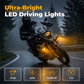 🛵 PROMO LIMITÉE 58% DE RÉDUCTION ! ✨ Projecteur LED Bicolore pour Moto – IP68, Ultra-Lumineux ✨
