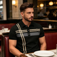 👕 55% DE RÉDUCTION ✨ Haut rayé pour homme – col & manches courtes – Léger, respirant & parfait pour l'été, le sport ou le quotidien – look décontracté et tendance 🌊