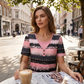 👚 52% DE RÉDUCTION 👕 Haut Henley rayé faux deux pièces – Look superposé – Doux, aéré & parfait à porter seul ou associé – chic décontracté pour le printemps et l’été 🌸