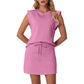 🌺🔥 57 % DE RÉDUCTION ⏰ Ensemble moderne pour femme – haut sans manches et jupe à cordon ✨ léger, élégant et parfait pour l'été ☀️
