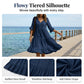 💃 50 % DE RÉDUCTION 🔥 Robe mi-longue pour femme à encolure en V, pompons et jupe évasée – élégante, fantaisiste et parfaite pour toutes les occasions ✨