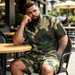 👕 57% DE RÉDUCTION ! 🌿 Ensemble T-shirt & Short imprimé camouflage pour hommes – Tissu en coton mélangé, coupe confortable et parfait pour l’extérieur, le sport ou les journées d’été décontractées 🩳