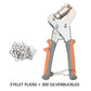 📢🔧 PROMO -52% ! Pinces à Œillets pour Bâches – 220 mm, Diam. Perforation 16/10,5 mm, 0,6 kg⏰