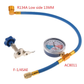 🔧 PROMO LIMITÉE 53% DE RÉDUCTION ! ✨ Tuyau de Remplissage R134a – Avec Manomètre, 0-350 PSI, Kit Complet ⚙️