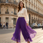 👖✨ PROMO FLASH 50% ! Pantalon Femme Mousseline Large & Asymétrique – Ceinture Élastique, Style Jupe-Pantalon, Tissu Léger & Aérien, 3 Couleurs 🌬️