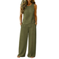 ✨🔥 PROMO FLASH 52% ! Ensemble Décontracté Femme 2 Pièces – Top sans Manches Boutonné & Pantalon Large, Tissu Polyester Léger, Style Minimaliste Chic, 8 Couleurs 🌿