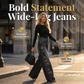 🔥Promotion exceptionnelle : 60 % de réduction🌟Jean pour femme à jambes larges avec œillets