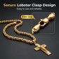 📢📢58 % DE RÉDUCTION !! ⏰Collier à chaîne vintage pour homme avec pendentif en forme de croix