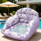 📢🏊‍♀️ PROMO FLASH 56% ! Flotteur Piscine en Forme de U – Design Chaise Ergonomique, Assise en Maille, Gonflable, 2 Couleurs, Durable & Portable 🌴