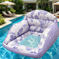 📢🏊‍♀️ PROMO FLASH 56% ! Flotteur Piscine en Forme de U – Design Chaise Ergonomique, Assise en Maille, Gonflable, 2 Couleurs, Durable & Portable 🌴