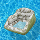 📢🏊‍♀️ PROMO FLASH 56% ! Flotteur Piscine en Forme de U – Design Chaise Ergonomique, Assise en Maille, Gonflable, 2 Couleurs, Durable & Portable 🌴