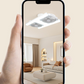 🌀💡Ventilateur de plafond avec éclairage LED 2-en-1 – Double système de refroidissement, ultra-lumineux, installation sans outils