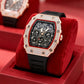 ⏳Limited-time 60% off⏰Men's Luxury barrel-shaped watch Rhinestone Embellished Watch⌚