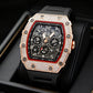 ⏳Limited-time 60% off⏰Men's Luxury barrel-shaped watch Rhinestone Embellished Watch⌚