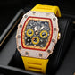 ⏳Limited-time 60% off⏰Men's Luxury barrel-shaped watch Rhinestone Embellished Watch⌚