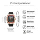 ⏳Limited-time 60% off⏰Men's Luxury barrel-shaped watch Rhinestone Embellished Watch⌚