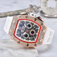 ⏳Limited-time 60% off⏰Men's Luxury barrel-shaped watch Rhinestone Embellished Watch⌚